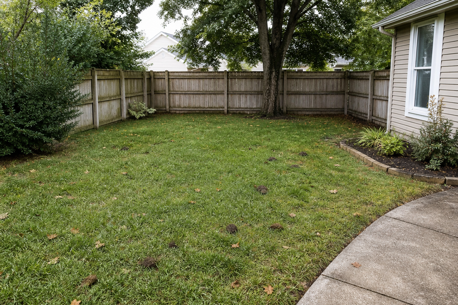 Outdoor area before Summit Cleaners cleanup